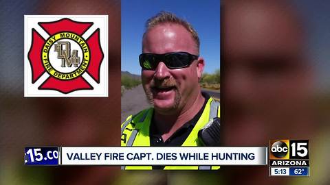 Valley fire captain dies while hunting