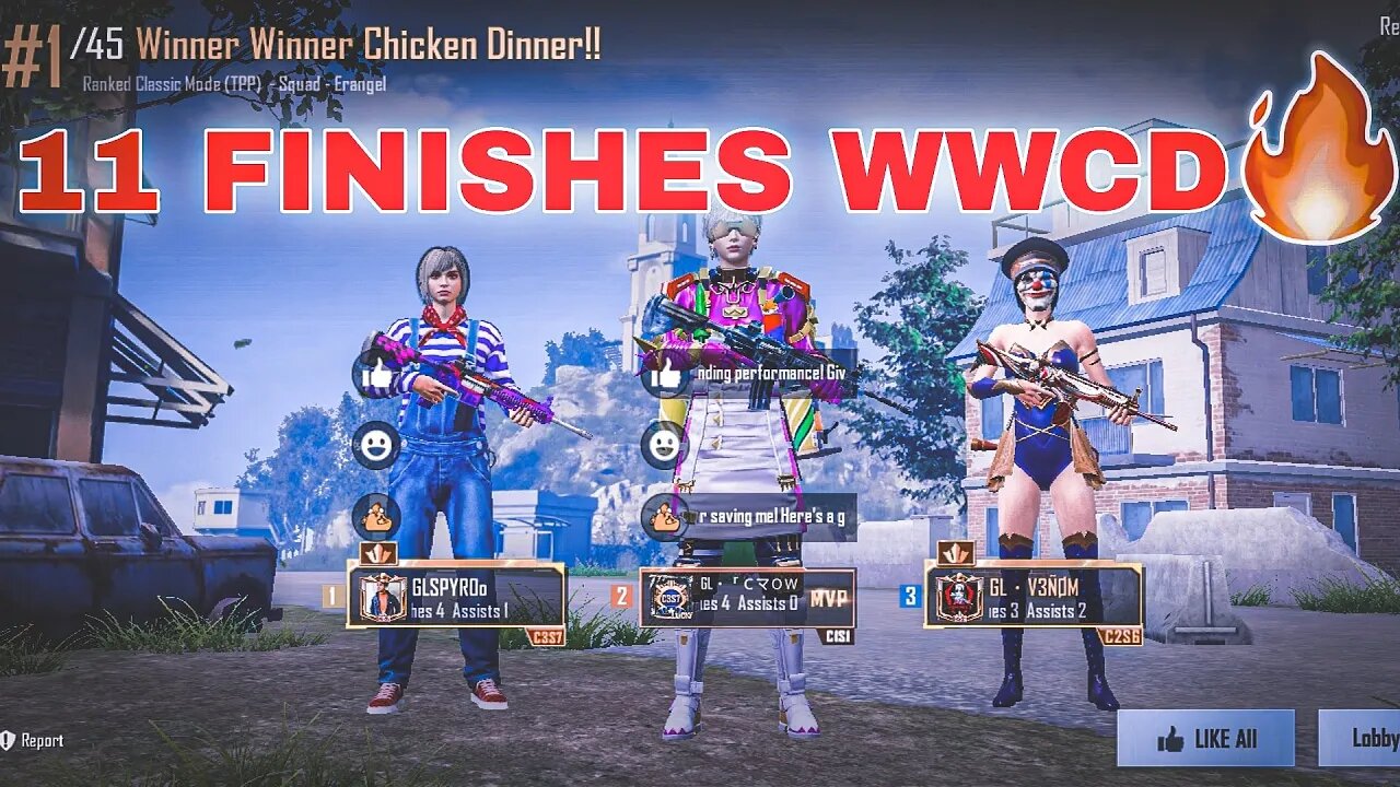 3 Man WWCD without IGL 🥵 • 11 Finishes Domination in Upthrust Tournament 🇮🇳 • Bgmi