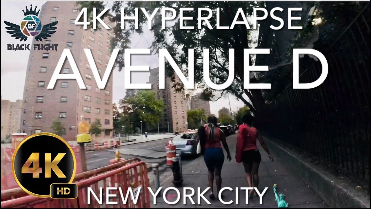 Speeding down Avenue D, NYC (4k Hyperlapse)