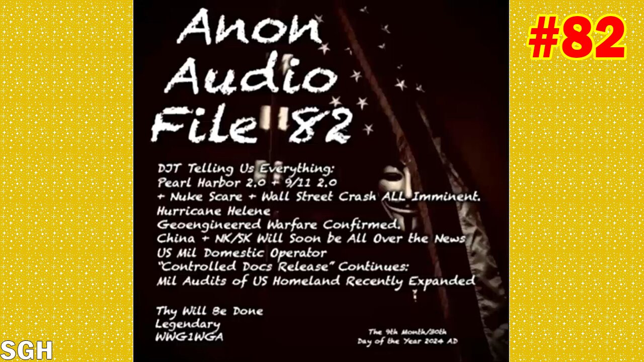 SG Anon Update Today Oct 2: "Pearl Harbor/9-11 2.0 Coming | US Mil Spec_Operator Coded Email"