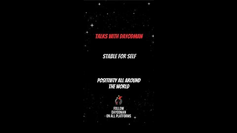 Stable For Self #dayodman #stability #motivation #eeyayyahh #sanity