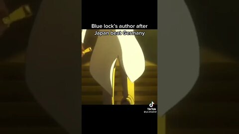 Blue Locks author after Japen beats Germany 😂 #shorts #anime #worldcup #worldcup2022 #bluelock