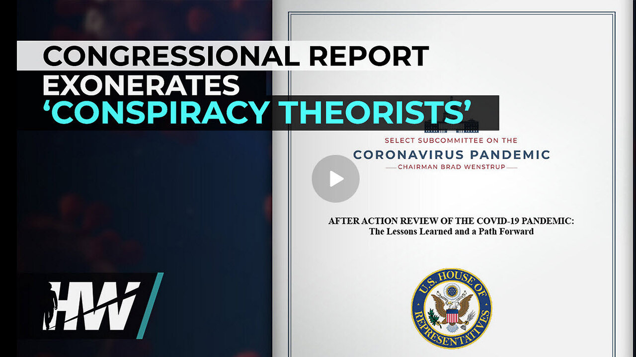 CONGRESSIONAL REPORT EXONERATES ‘CONSPIRACY THEORISTS’