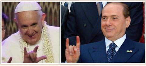 CICCIUZZO ALIAS IL PAPA E SILVIETTO ALIAS BERLUSCONI SONO NELLA CACCA FINO AL COLLO