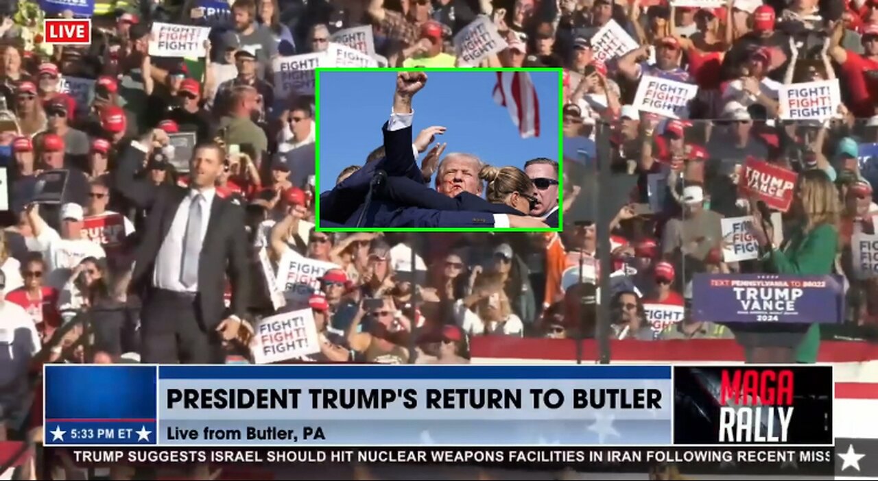 Eric Trump Gives Impassioned Speech at Trump’s Triumphant Return to Butler, PA