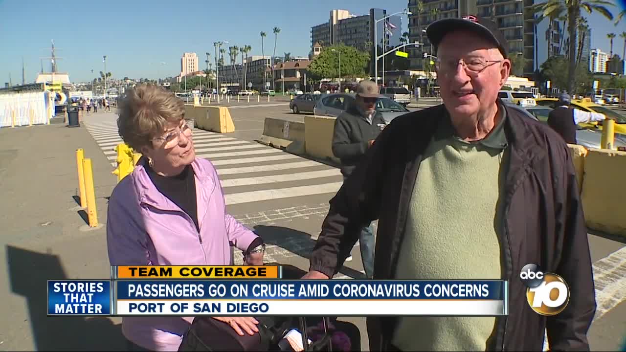 Passengers board cruise ship amid Coronavirus concerns