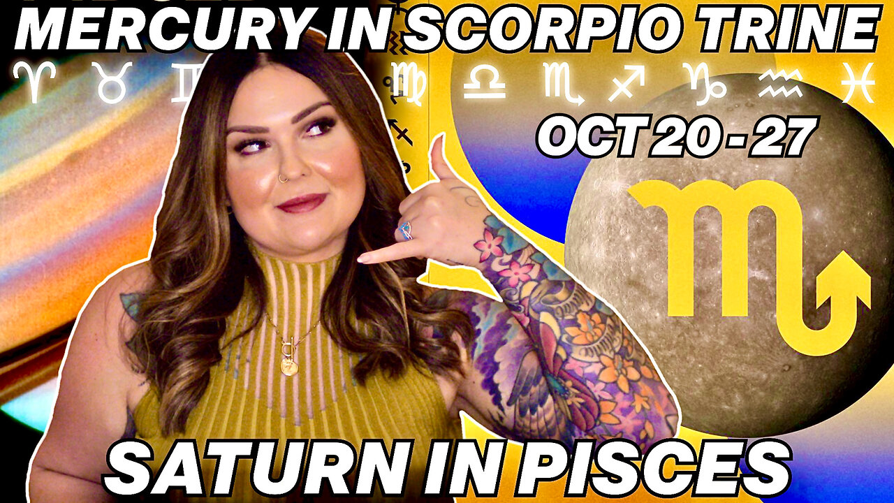 Mercury in Scorpio Trine Saturn in Pisces 2024