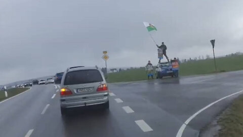 03.04.21 AFD Autokorso von Oberschöna nach Dresden