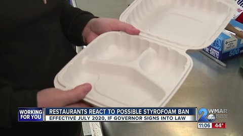 Restaurants react to possible statewide styrofoam ban