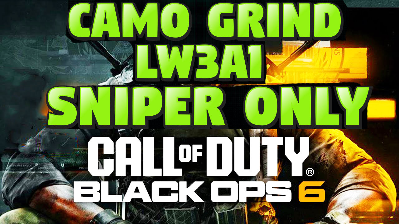 SNIPER ONLY Black Ops 6 LW3A1 Frostline 🔥 CAMO Grind