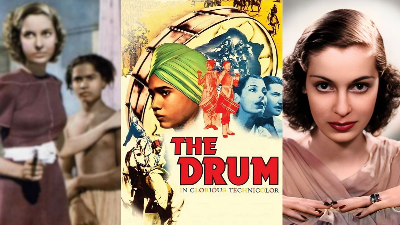 THE DRUM aka Drums (1938) Sabu, Raymond Massey & Valerie Hobson | Adventure, War | TECHNICOLOR