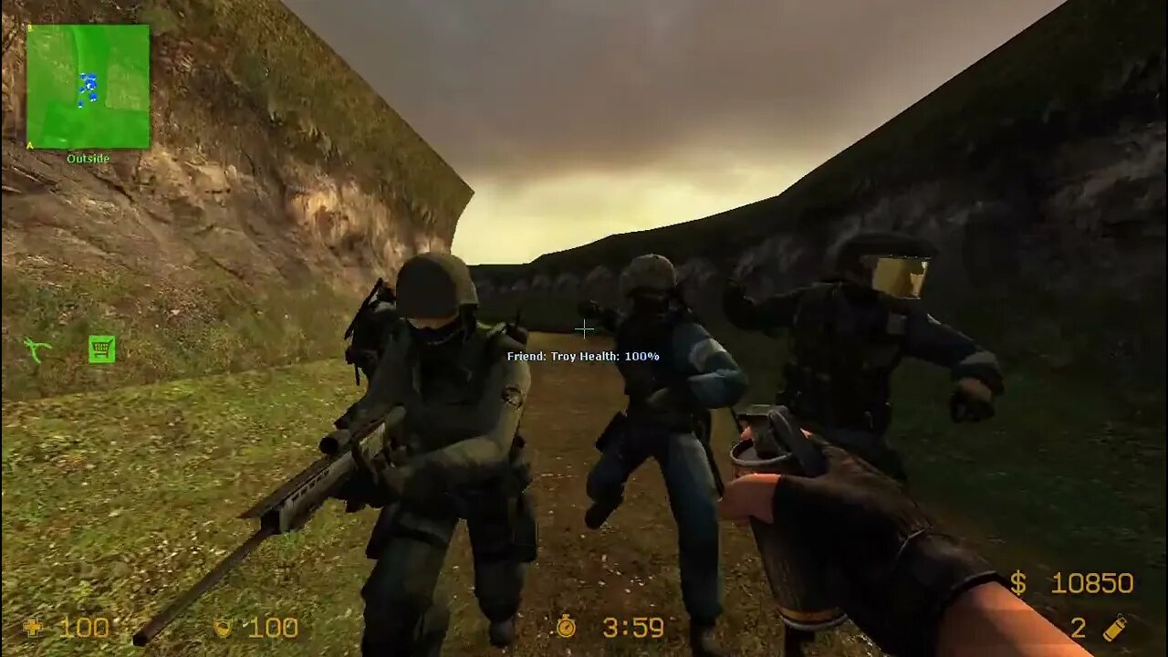 Counter Strike Source Facility Bots #40 The T.A Clicked On Bot Kevin And The Game Tried To Rob Me.