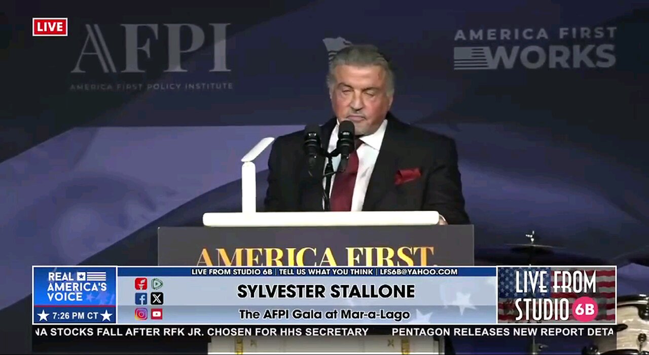 Sylvester Stallone calls Donald Trump a second George Washington