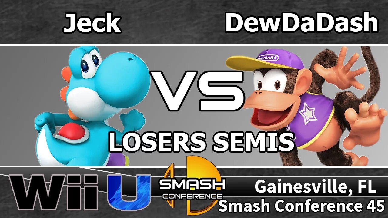 Jeck (Yoshi) vs. DewDaDash (Diddy) - SSB4 Losers Semis - SC45