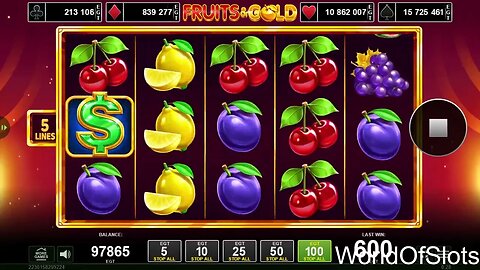 Fruits and Gold EGT