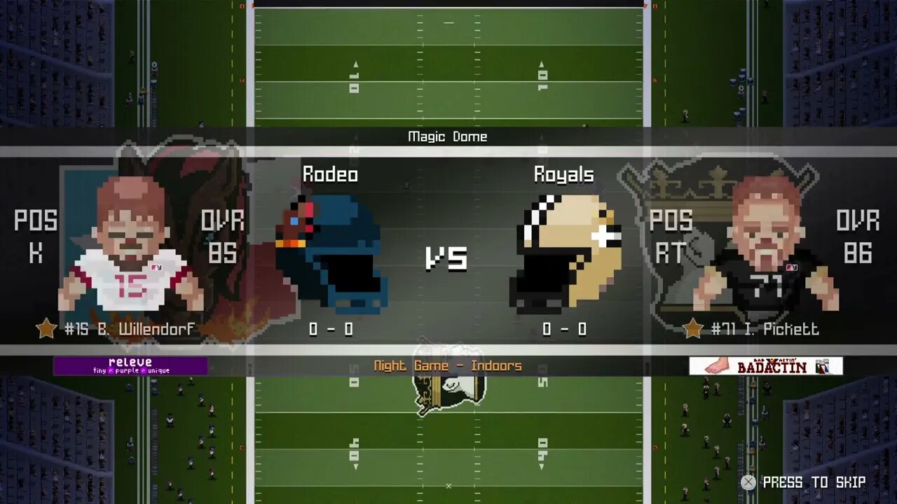 EFL:1-8- Houston Rodeo (0-0) @ New Orleans Royals (0-0) - Legend Bowl - Week 1 - Intros / Coin Toss