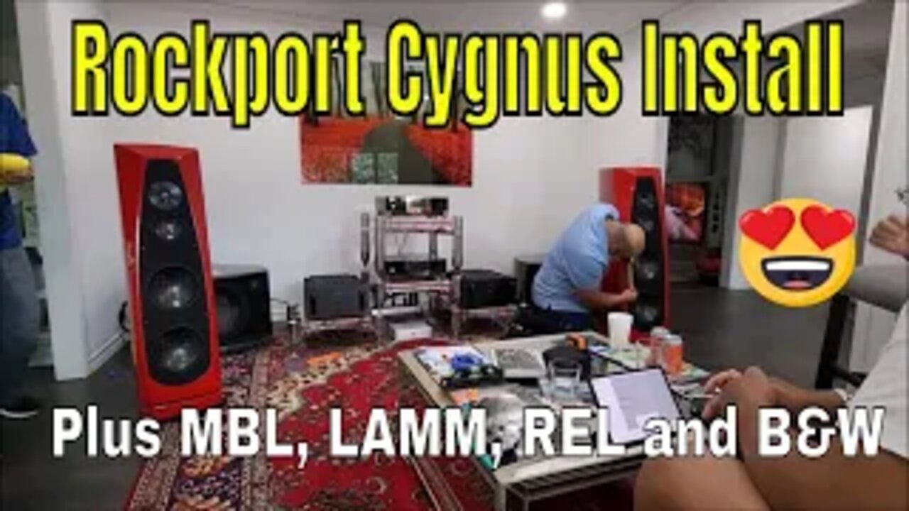 Behind the scenes look at Rockport Cygnus Install - Plus B&W 802 D3, MBL, Lamm, REL and more