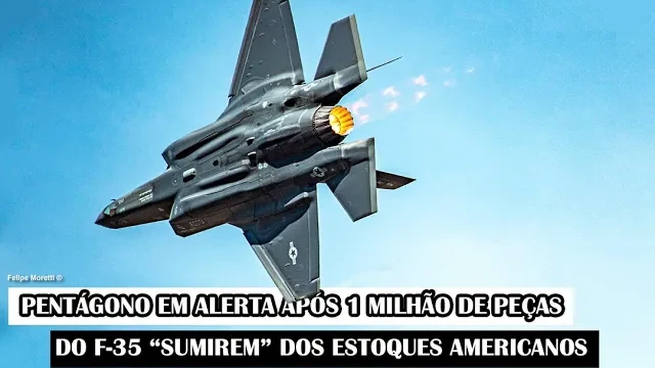 Pentágono Em Alerta Após 1 Milhão De Peças Do F-35 “Sumirem” Dos Estoques Americanos