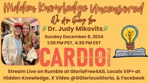 ❤️ Interview with Dr. Judy Mikovits on Healing, Truth, & Corruption, Sponsored by Cardio Miracle❤️