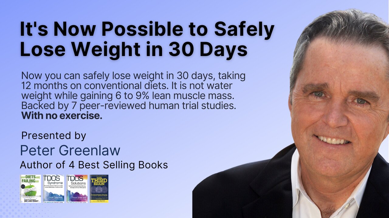 It's Now Possible to Safely Lose Weight in 30 Days With No Exercise | Peter Greenlaw | R2M Protocol