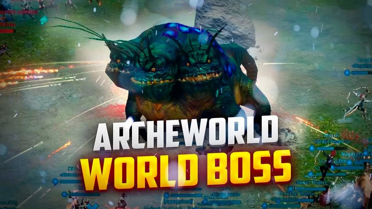 ArcheWorld | 4 Rift Boss battles Full Fight | World Boss