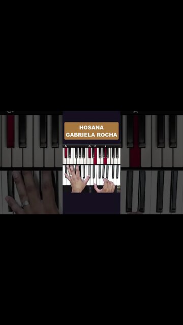 Introdução da música Hosana da cantora Gabriela Rocha no Teclado