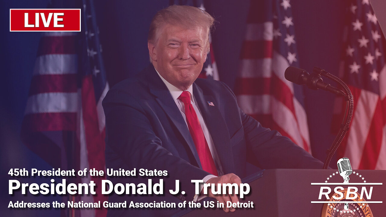 LIVE REPLAY: Trump Addresses the National Guard Association of the U.S. in Detroit - 8/26/24