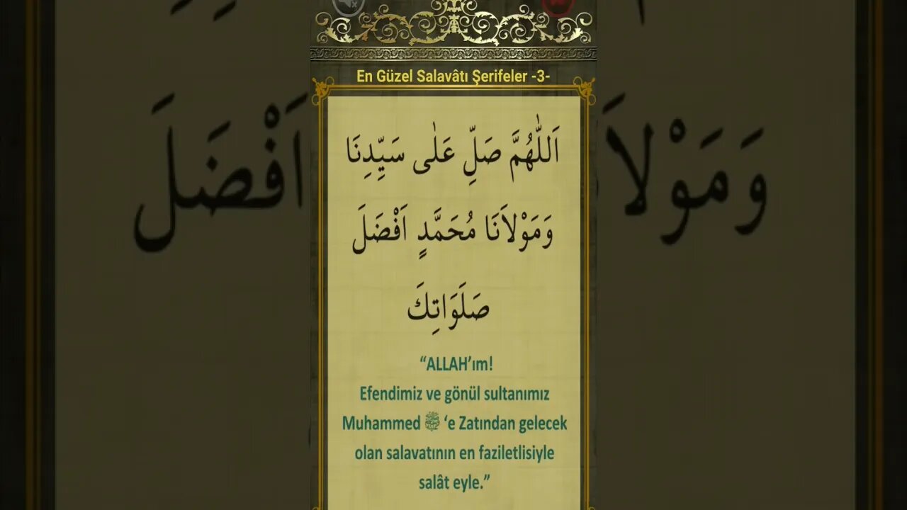 SALAVATI ŞERİFE-3 #salavat