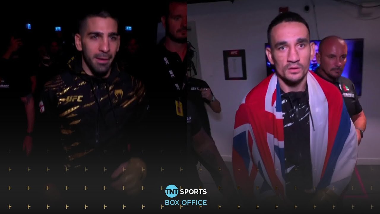 Ilia Topuria & Max Holloway walkout ahead of their Featherweight Title bout #UFC308 🇦🇪