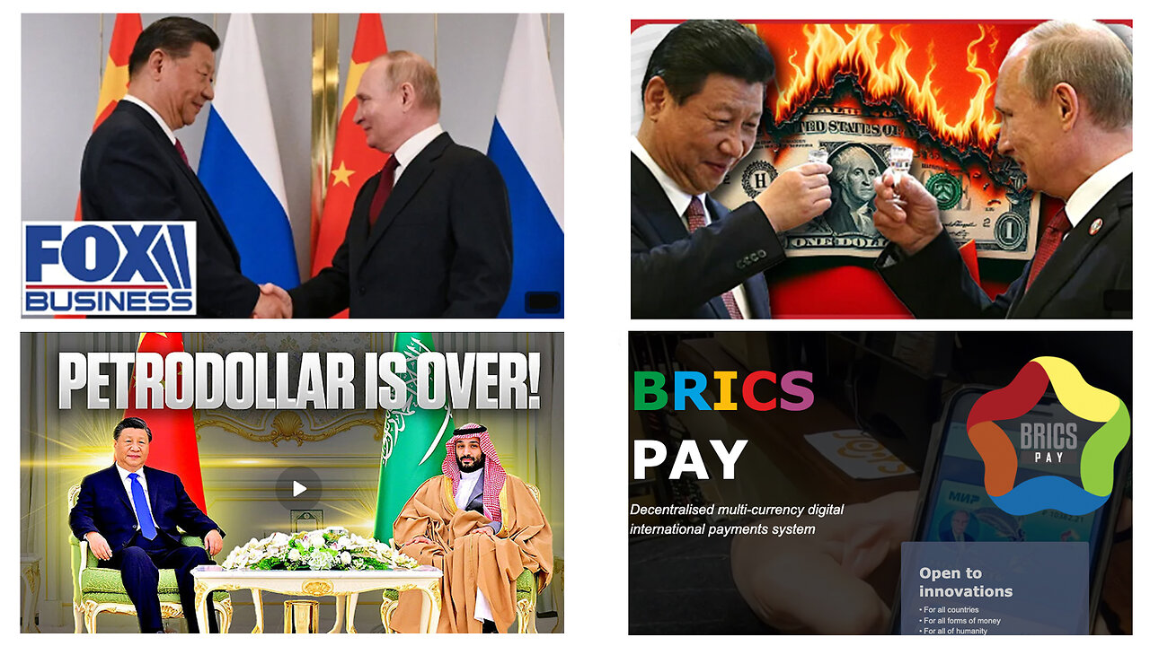 BRICS | "China & Russia Are Not Just Beginning the Development of Alternative Payment Methods. They Have Spent the Last Decade Designing & Working On It." - 8/8/24 + What Is BRICS? What Are CBDCs? What Is Dedollarization?