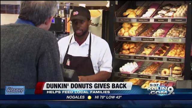 Dunkin' Donuts to present $12,500 check to Community Food Bank of Southern Arizona