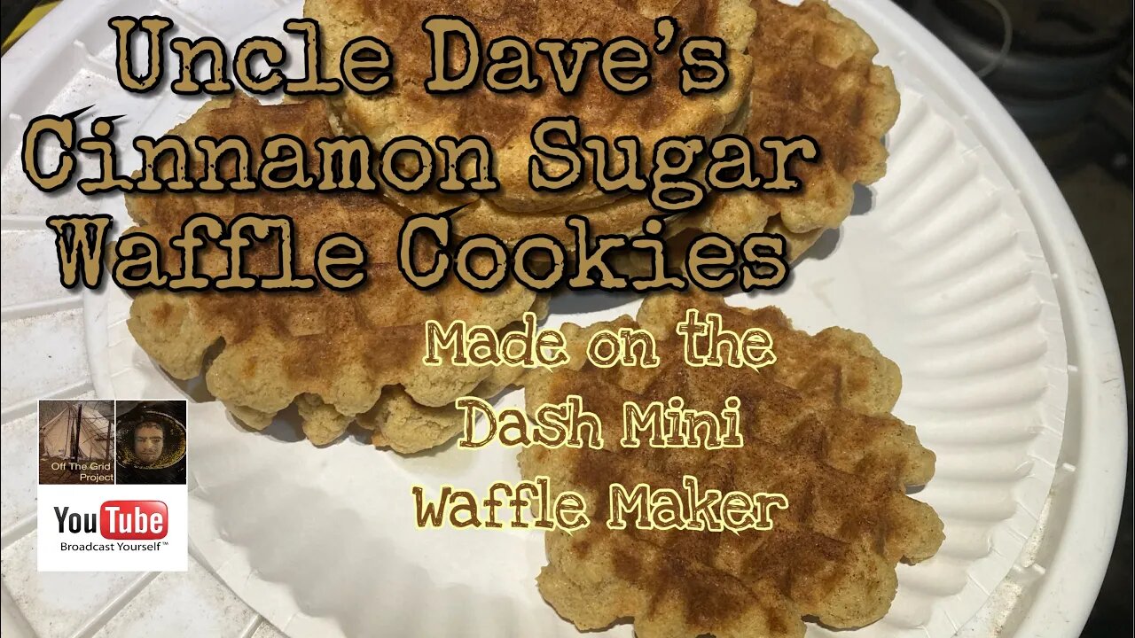 Cinnamon Sugar Waffle Cookies on the Dash Mini (2023)