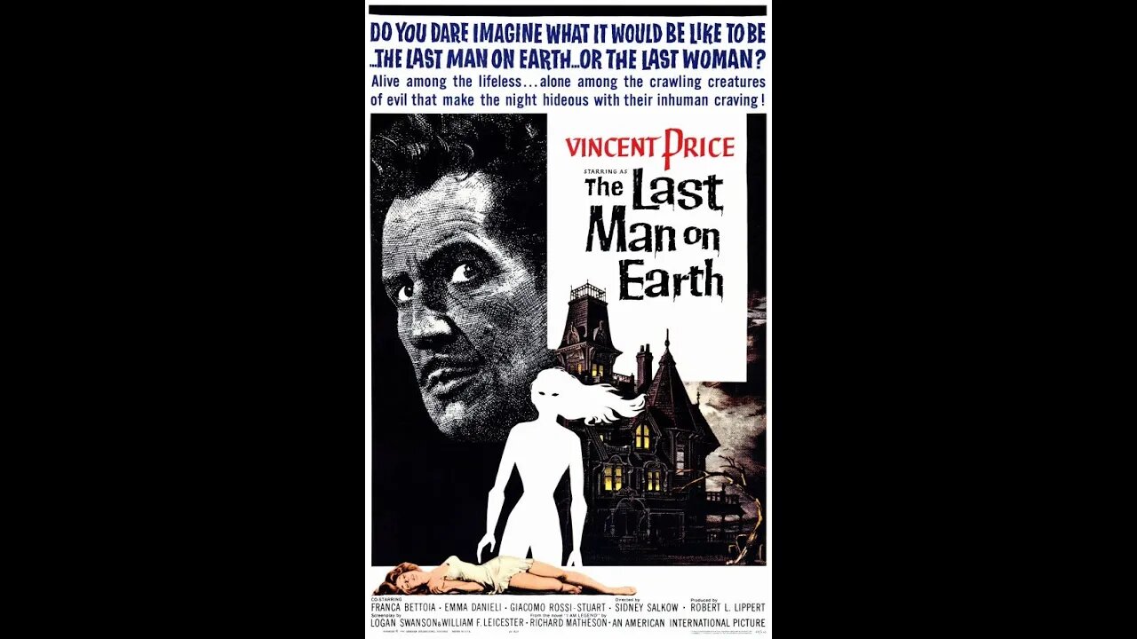 CLASSIC HORROR FILM - The Last Man on Earth (1964) 1080p Widescreen/Vincent Price