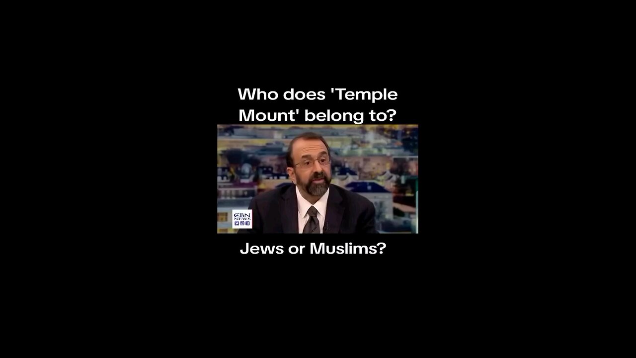 Who does the Temple Mount belong too? What was there first?
