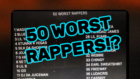 50 Worst Rappers List