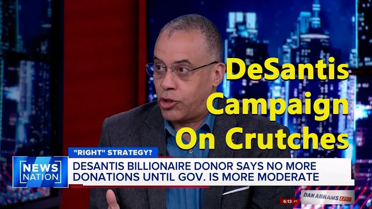 Ron DeSantis on Crutches Going Into Debate - Larry Sharpe on Dan Abrams