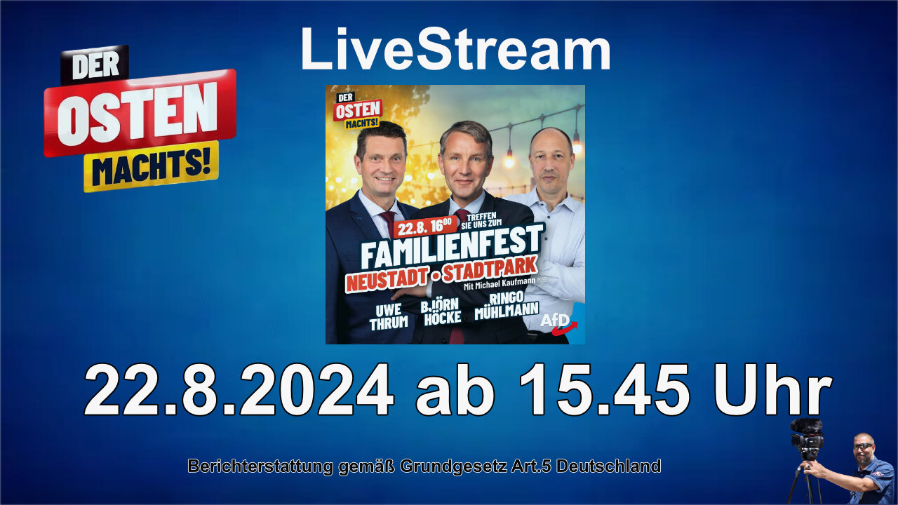 Live Stream on 22.8.2024 from NEUSTADT