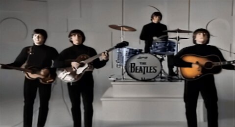 The Beatles - Help! - Alternative Music Video [HD COLORIZED]