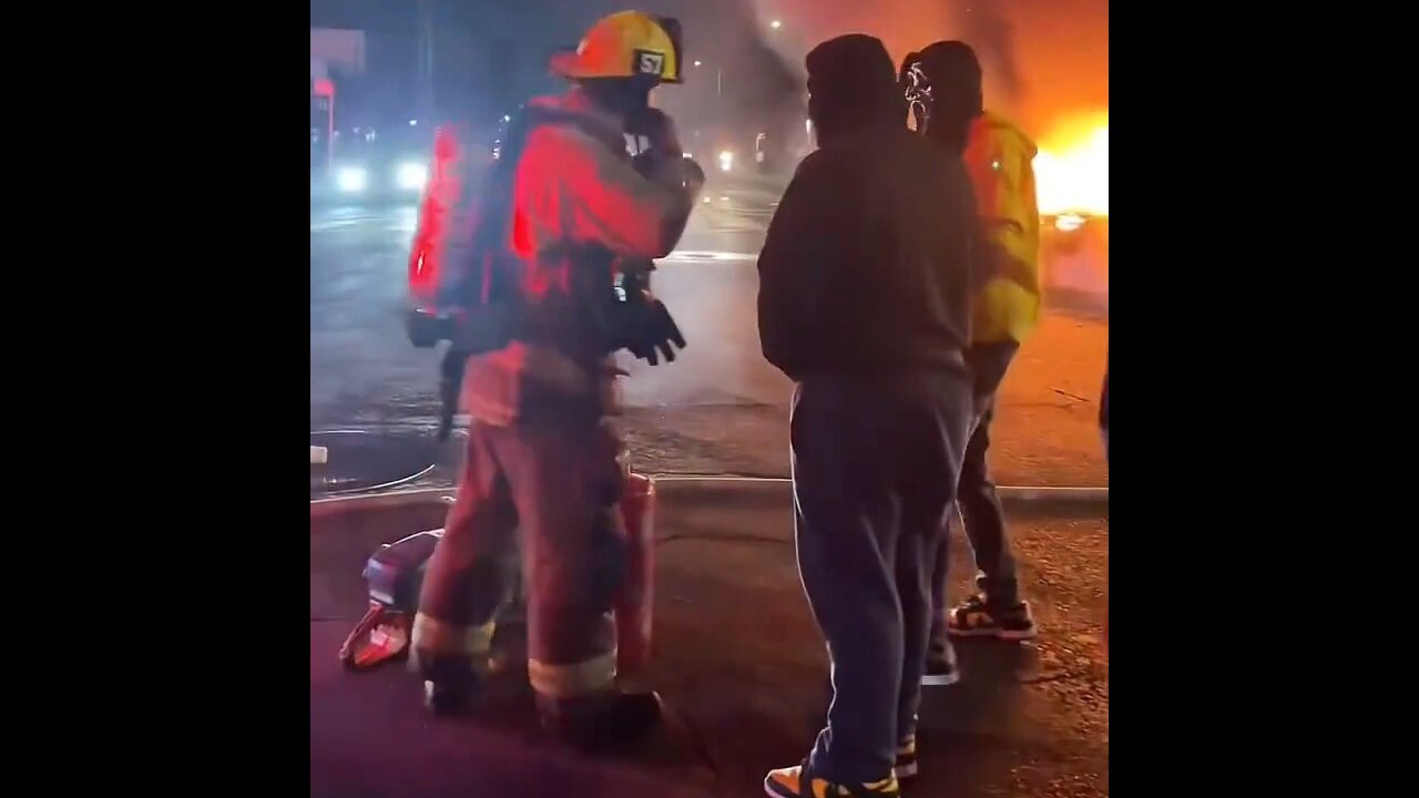 Scholars In Oakland Get Pissed Off At Firefighters For Putting Out A Car Fire They Started