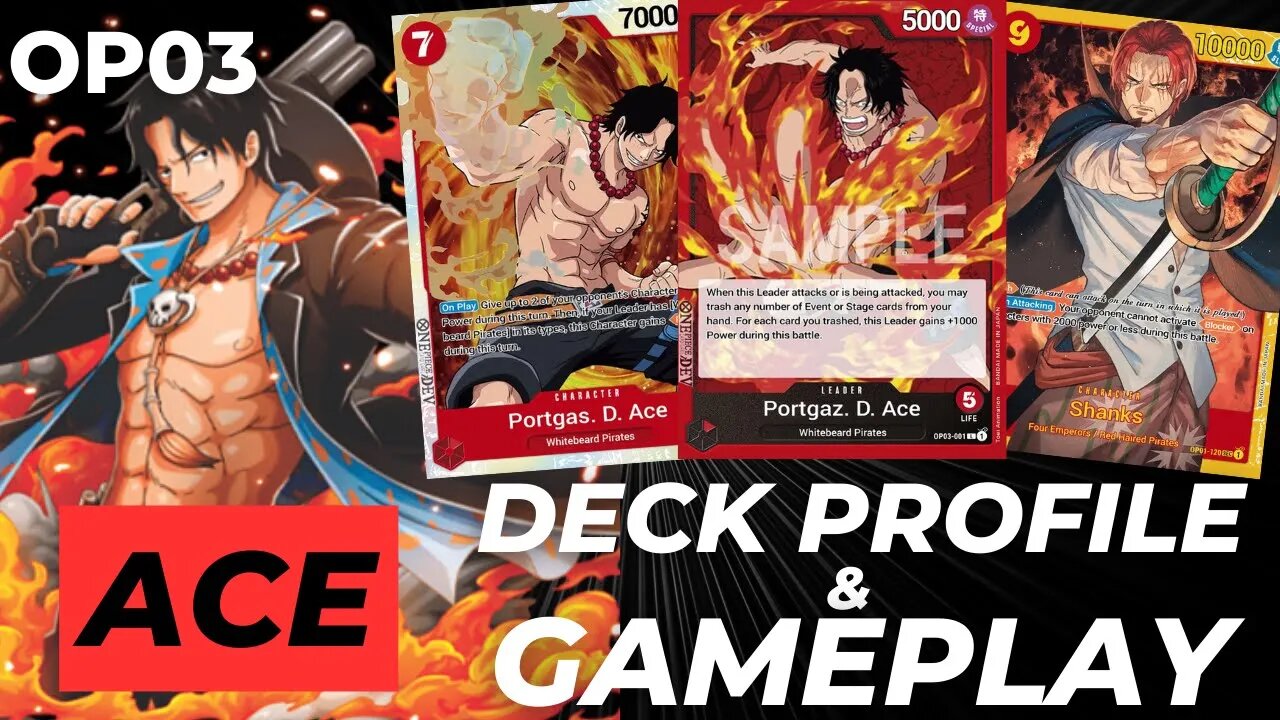 (OP03) Portugaz D. Ace (Red) Deck Profile & Gameplay | One Piece Card Game