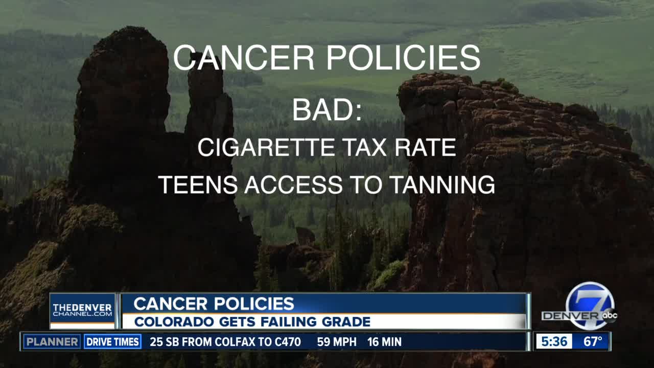 Colorado gets failing grade for cancer policies