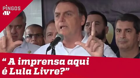 Bolsonaro rebate militância de jornalistas