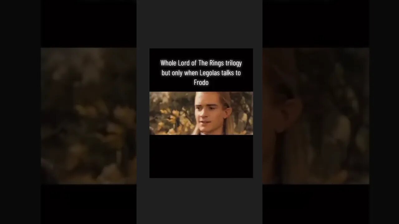 LORD OF THE RINGS - The Legolas Cut