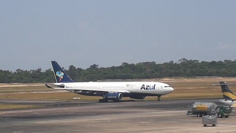 Airbus A330 PR-AIZ pousa em Manaus vindo de Campinas