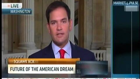 Rubio Previews Speech On Middle Class Economic Challenges On CNBC