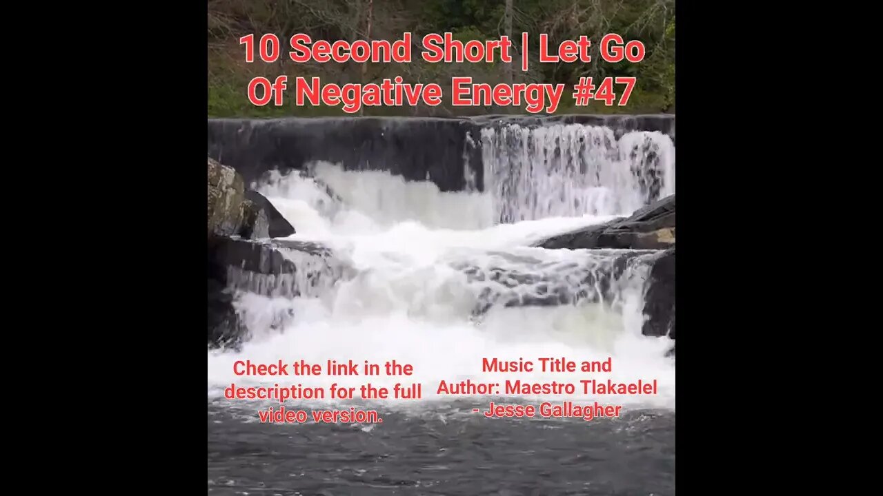 10 Second Short Of Let Go Of Negative Energy | #meditation #shorts #shortsvideo #waterfall #47