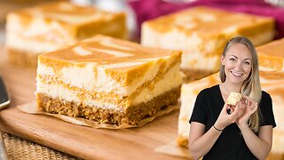 Pumpkin Cheesecake Bars