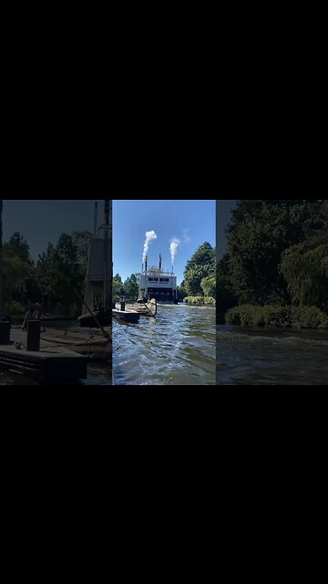 Following the Mark Twain. #disneyland #steamboat #frontierland