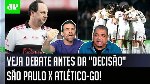 "Gente, se o São Paulo PASSAR pelo Atlético-GO hoje, vai..." OLHA esse DEBATE antes do JOGÃO!