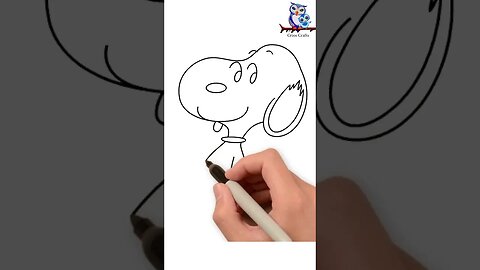 Draw Snoopy from Peanuts #drawing #drawingtutorial #easydraw #snoopy